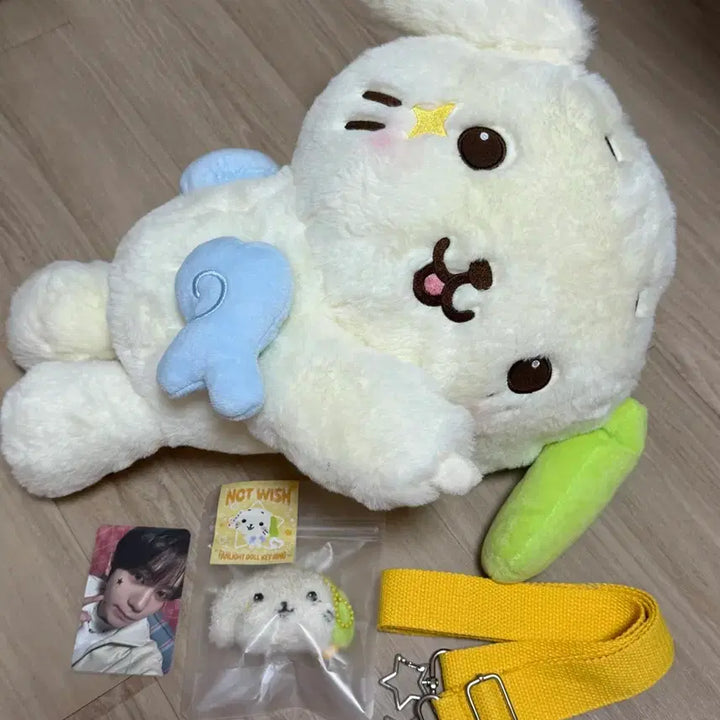 [BUNJANG] Wishdoll Login Bag Strap Keychain Bundle Set NCT NCTzen Sicheng / [포카 o] 로그인 위시돌 가방 룐룐 [룐룐페이스키링 덤으로 드려요] 엔시티위시 시오닝 쿠리 버블냥 댕트리버 룐룐 팡이