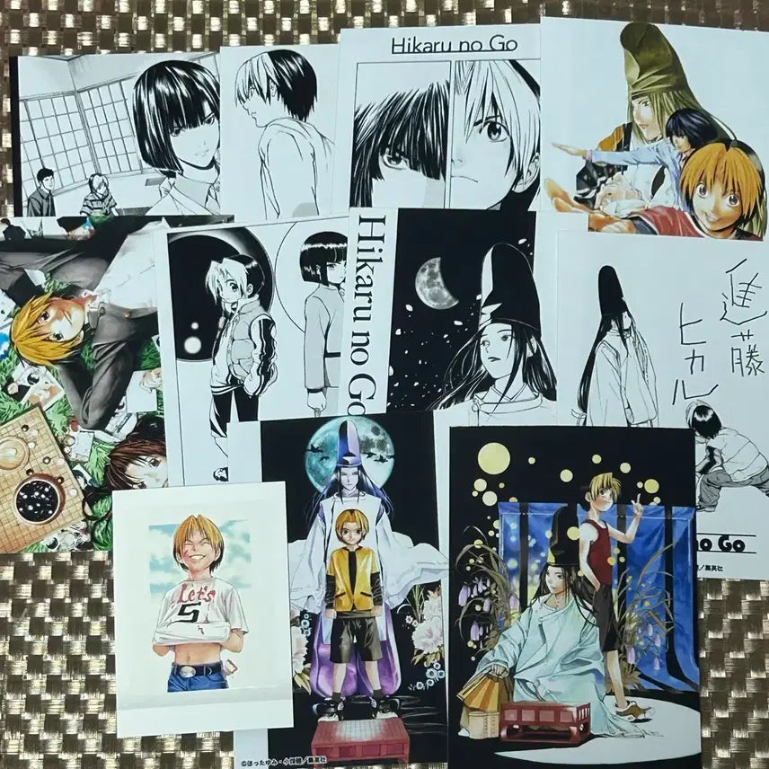 [BUNJANG] Hikaru no Go Exhibition Original Art Bromide and Pashacolle Set / 히카루의 바둑 전시회 원화전 브로마이드 파샤코레 세트
