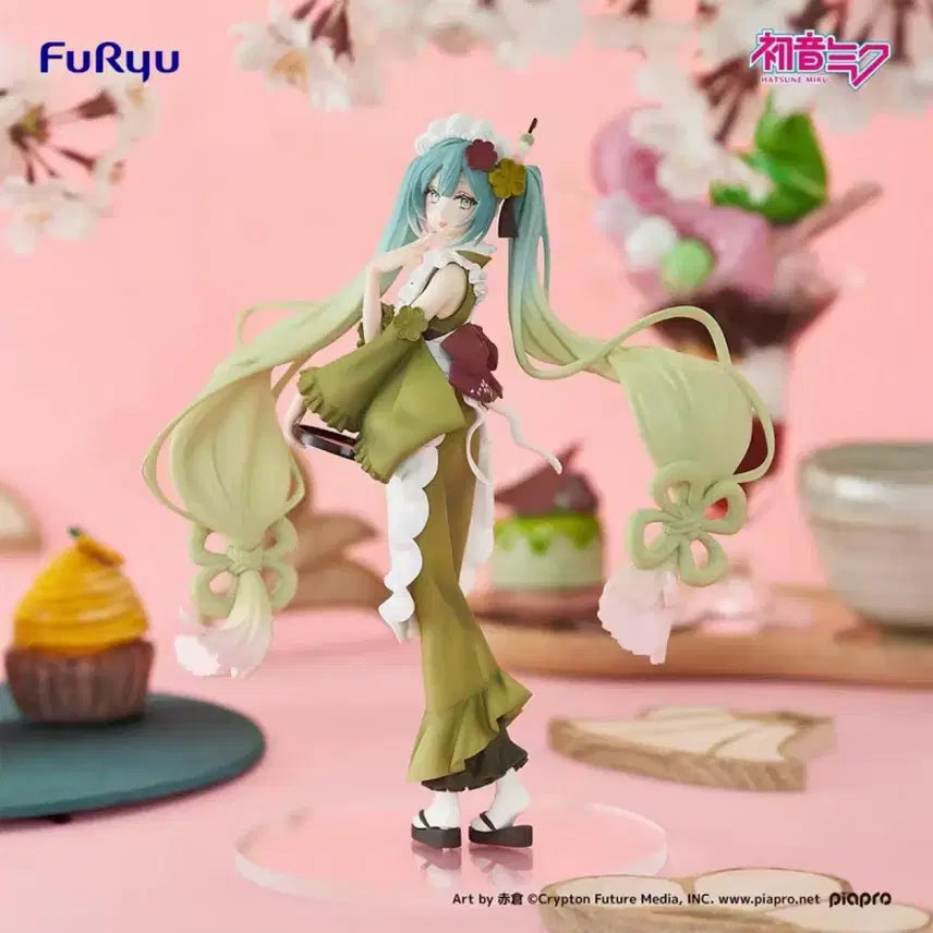 [BUNJANG] Hatsune Miku Matcha Parfait Noodles Stopper Figure (Sealed) / [미개봉.번장유일] 하츠네 미쿠 녹차 말차 파르페 피규어 누들스토퍼