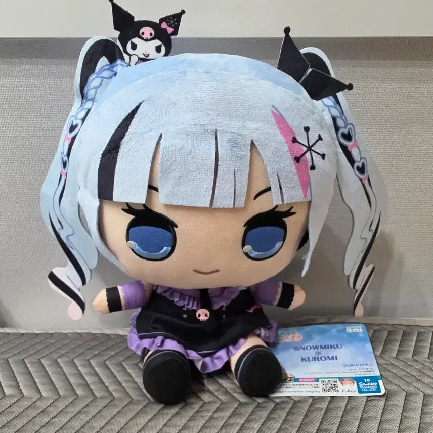 [BUNJANG] Snow Miku x Kuromi Collaboration Plush Doll / 스노우미쿠 쿠로미 인형
