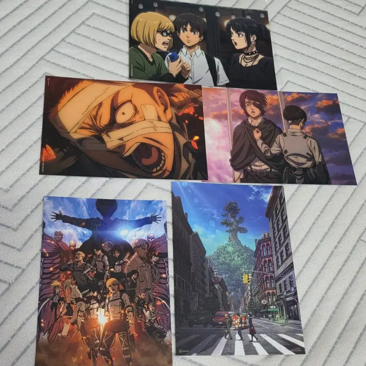 [BUNJANG] Attack on Titan Special Edition Postcard Deco Pack Set / 진격의 거인 특전 엽서 데코팩 5장 일괄