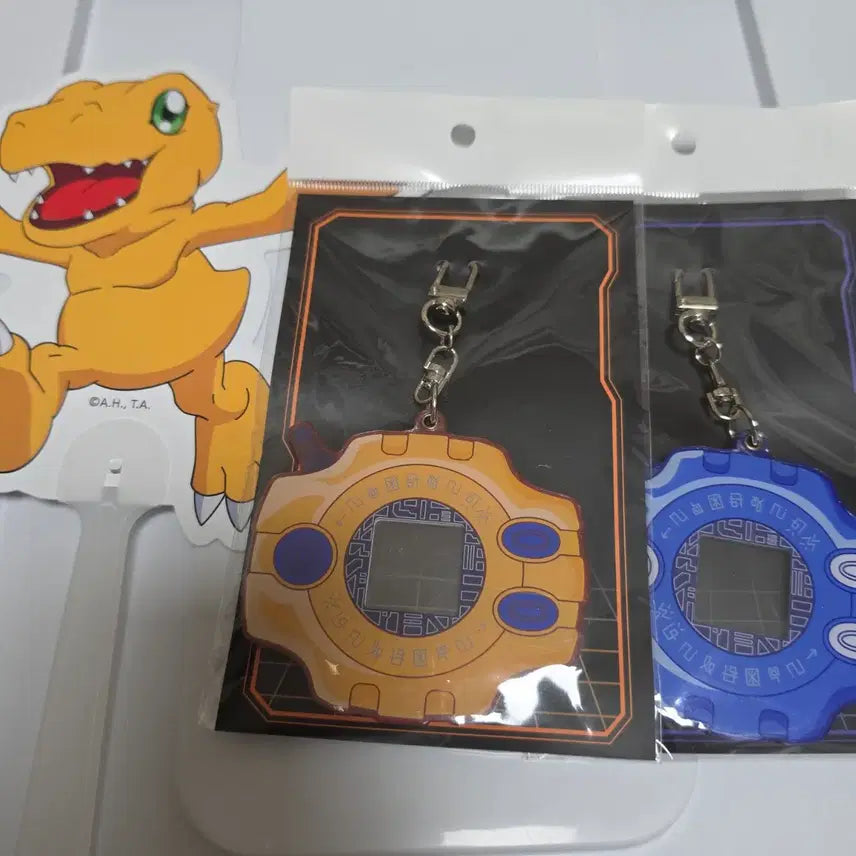 [BUNJANG] Digimon Adventure Digivice Acrylic Keyring Tai &amp; Metalsead Bundle Set / 디지몬 어드벤처전 디지바이스 아크릴 키링 태일&amp;메튜 일괄