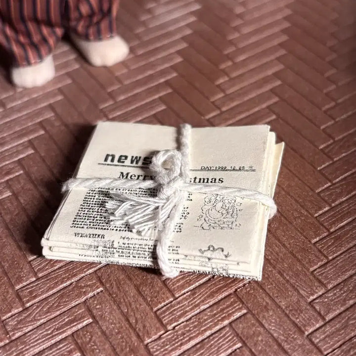 [BUNJANG] Miniature Newspaper Bundle Prop / 미니어처 신문 다발 소품
