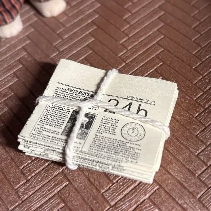 [BUNJANG] Miniature Newspaper Bundle Prop / 미니어처 신문 다발 소품