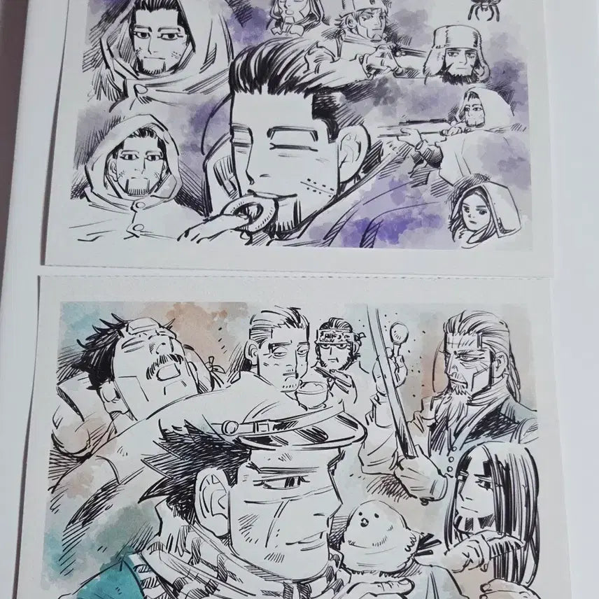 [BUNJANG] Golden Kamuy Illustration Cards (Set of 2) / 무배) 골든카무이 일러스트 카드 2장