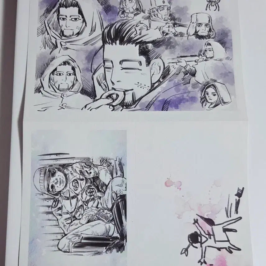 [BUNJANG] Golden Kamuy Illustration Cards (Set of 2) / 골든카무이 일러스트 카드 2장