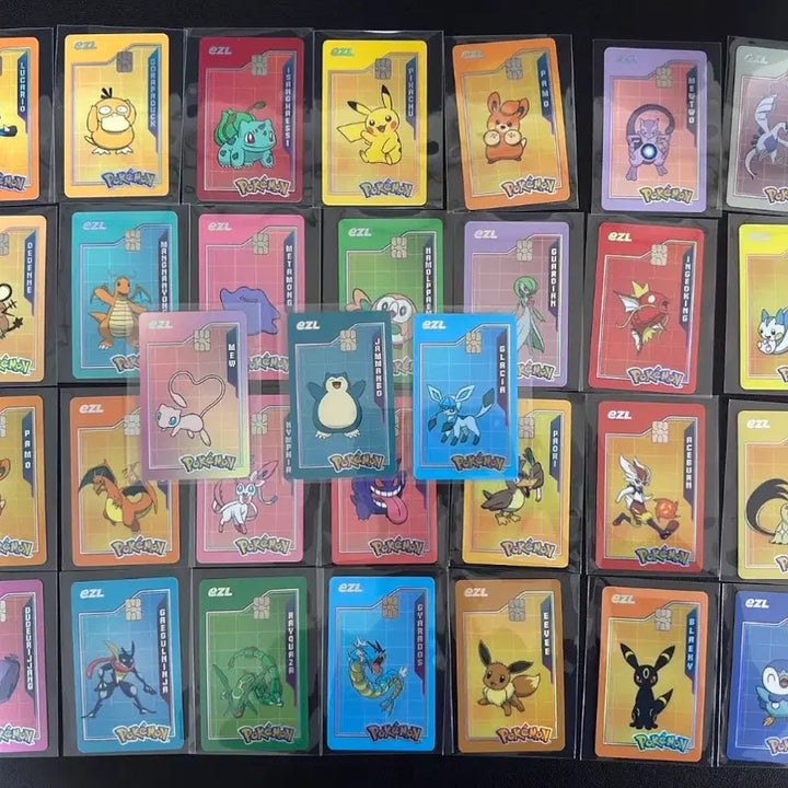 [BUNJANG] Pokemon 30th Anniversary Izal Transportation Card Photocard Set (Mew, Pikachu, Mimikyu) / 미개봉 포켓몬스터 30주년 기념 이즐 교통카드 포카 뮤 피카츄 데덴네 따라큐