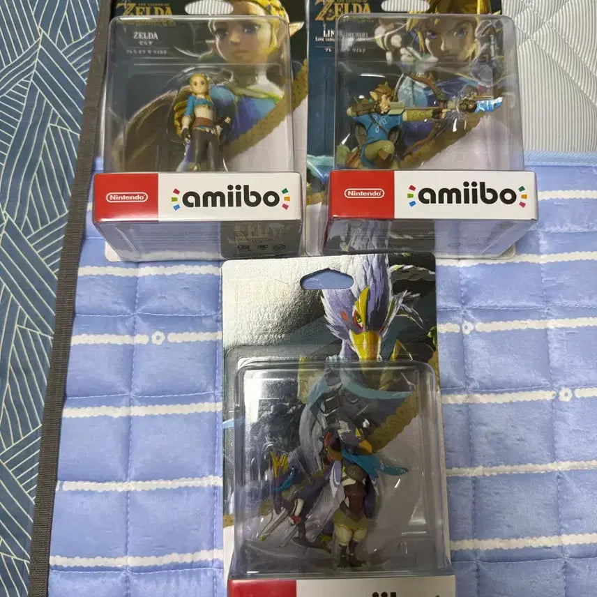 [BUNJANG] The Legend of Zelda Amiibo Figures Set (Link, Zelda, Revali) - Breath of the Wild - Sealed / 젤다의 전설 아미보 피규어 3종 야생의 숨결 야숨 링크 활 젤다 리발 미개봉