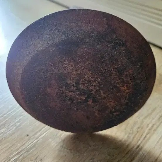 [BUNJANG] Cast Iron Oil Lamp Antique / 기름등잔 무쇠 파마자기름불켬 골동품21센치