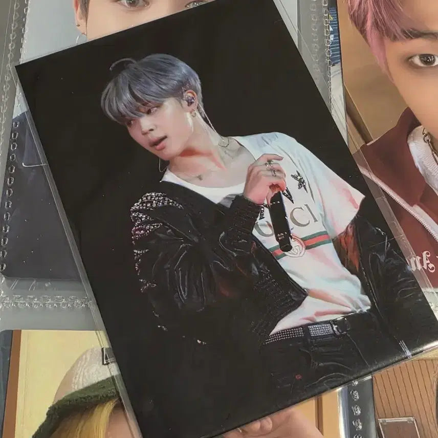 [BUNJANG] BTS Jimin HYBE INSIGHT Microphone Badge Photocard / 방탄 지민 하이브 인사이트 마이크뱃지 포카 키티갱포카