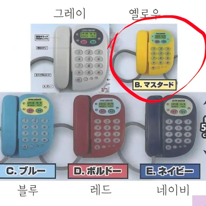 [BUNJANG] Toys Spirit Rotary Phone Miniature (Yellow) / 전화기 미니어쳐 토이즈스피릿 녹음 가챠 레트로 엘로우(노란색)(새상품)
