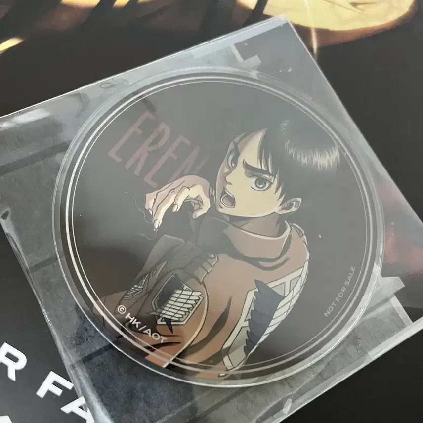 [BUNJANG] Attack on Titan Eren Prototype Acrylic Coaster / 진격의거인 진격거 스프린트 에렌 굿즈 원형 아크릴 코스터
