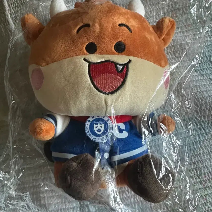 [BUNJANG] Chungbuk National University Mascot Himchani Calf Doll (Sealed) / 충북대학교 마스코트 소 힘찬이 인형 미개봉