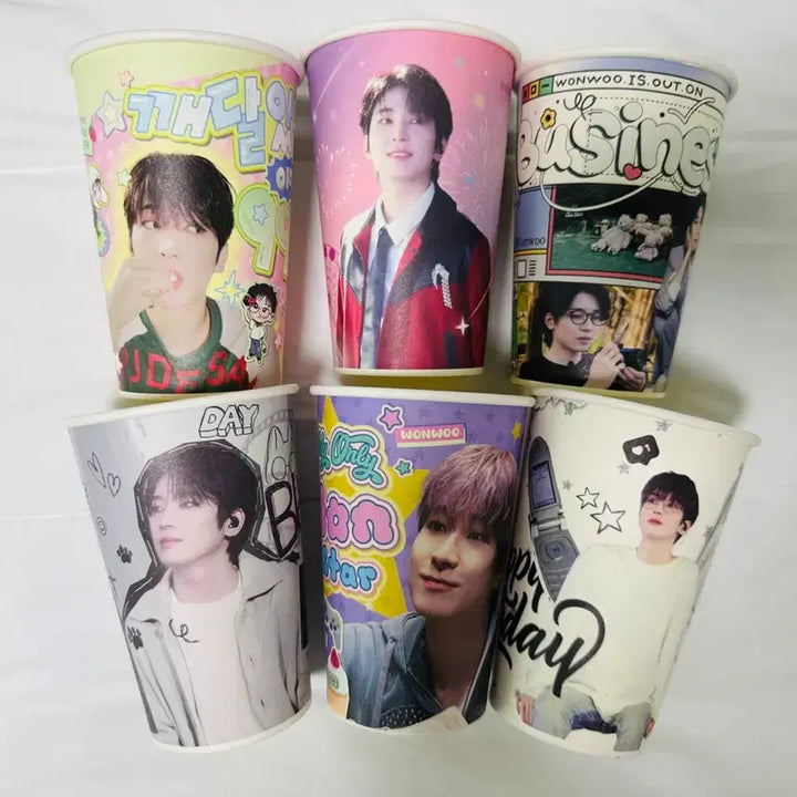 [BUNJANG] SEVENTEEN Wonwoo Birthday Cafe Cup Holder Bundle Set / 원우 생일까페 컵홀더 일괄 원우생카