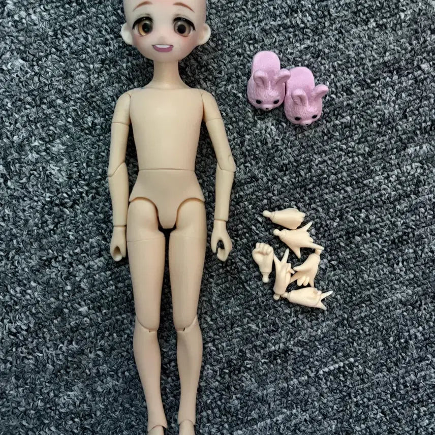 [BUNJANG] AZONE Pureneemo Boy Body &amp; Cotton Candy Head Bundle Set / 오비츠 아존 남아바디 솜사탕 헤드 물품 일괄