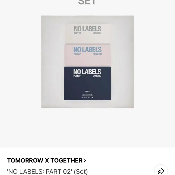 [BUNJANG] TXT Yeonjun NOIR LABELS Part 2 Ice Cream Standard Edition Unsealed Set / 투바투 연준 노레이블즈 파트 2 아이스크림 일반반 미개봉 세트