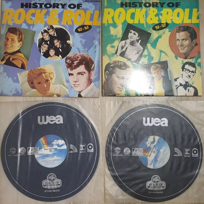 [BUNJANG] History of Rock &amp; Roll LP 1955-1957 / 1962-1965 (2x LP Set) / History of Rock &amp; Roll LP 55-57 / 62-65 LP음반 2장