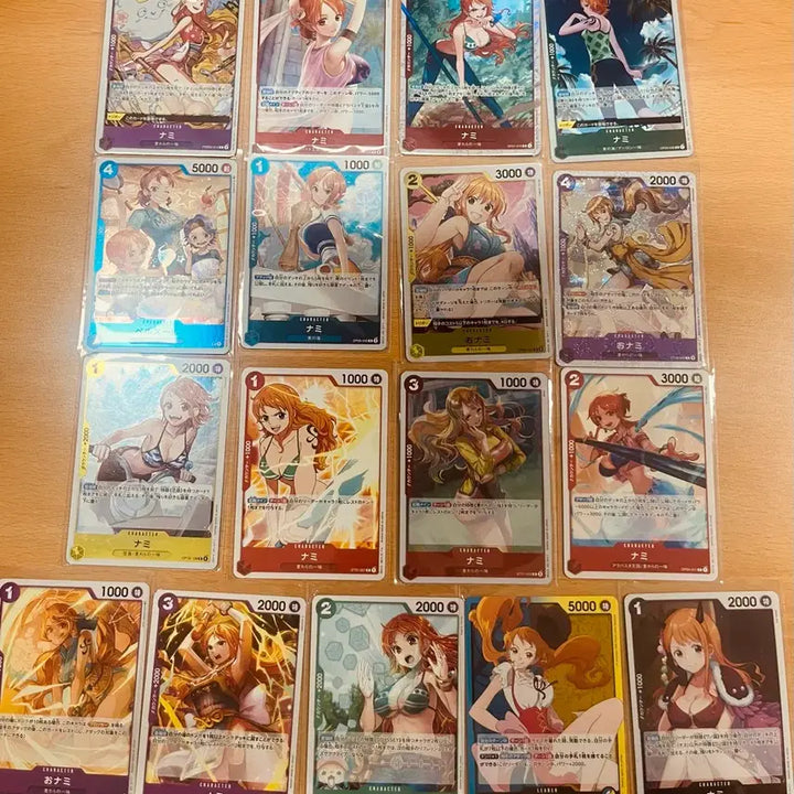 [BUNJANG] One Piece Female Characters Nami R Card Bundle Set / (원피스카드)일판 원피스 여캐 나미 R 등 일괄 판매