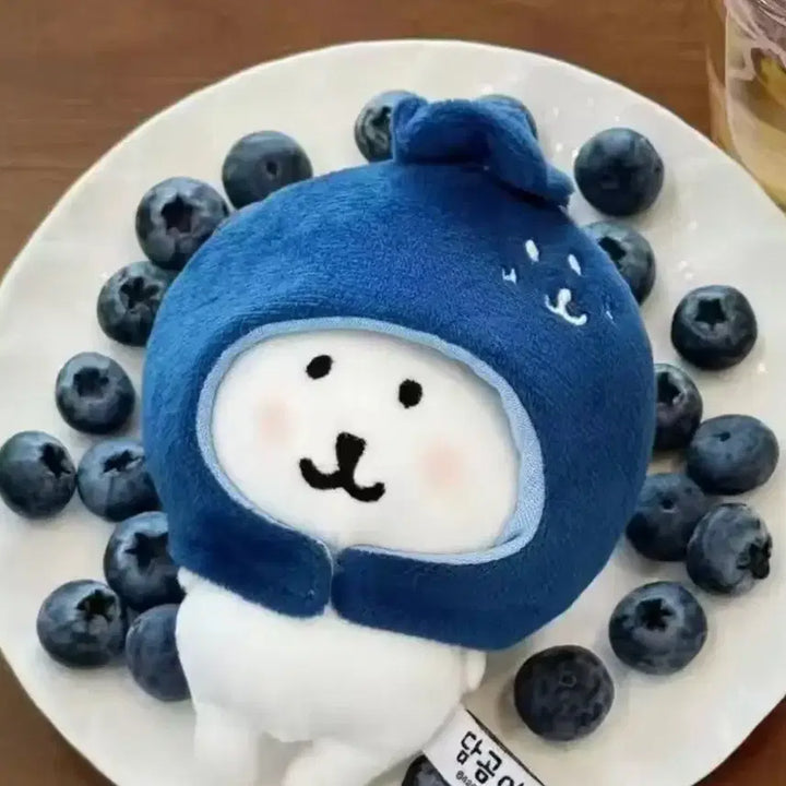 [BUNJANG] 10cm Doll Clothes Blueberry Fruit Hat / 10cm 솜인형옷 블루베리 과일 모자