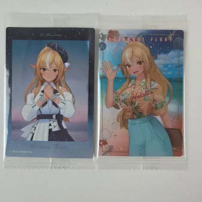 [BUNJANG] Hololive Shiranui Flare Illustration Card Set (2 Types) / 홀로라이브 시라누이 후레아 일러스트 카드 2종