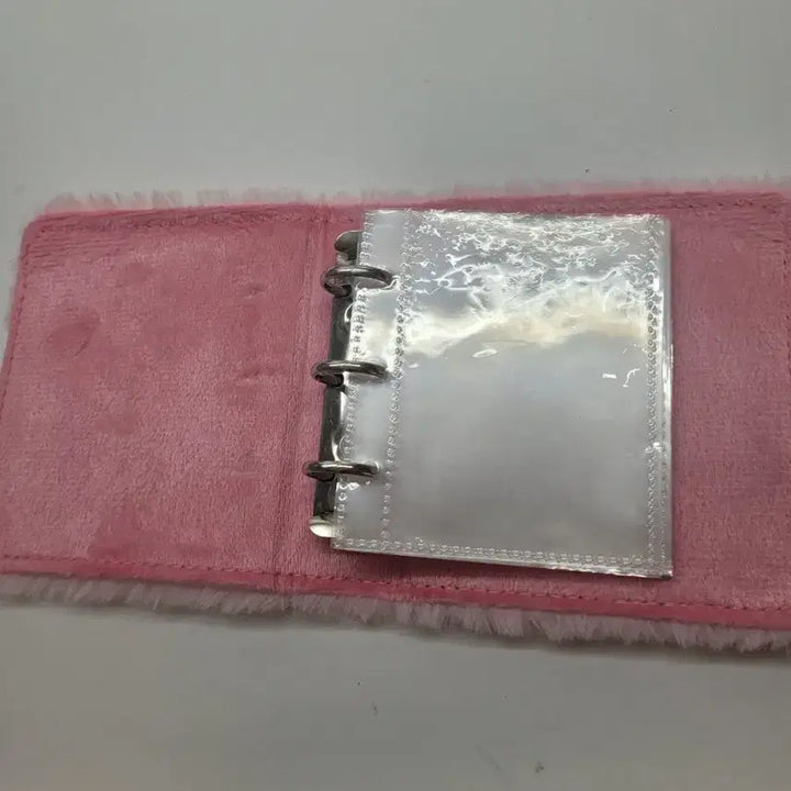 [BUNJANG] Pink Fur Binder Photocard Holder / 핑크 털 바인더