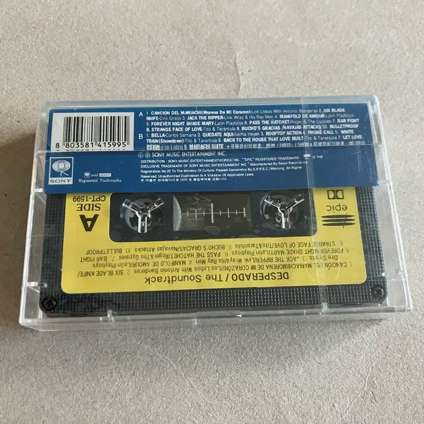 [BUNJANG] Desperado 90s Movie Soundtrack Cassette Tape (Sealed) / 90년대 안토니오반데라스 영화 데스페라도 OST 영화음악 미개봉 카세트테이프