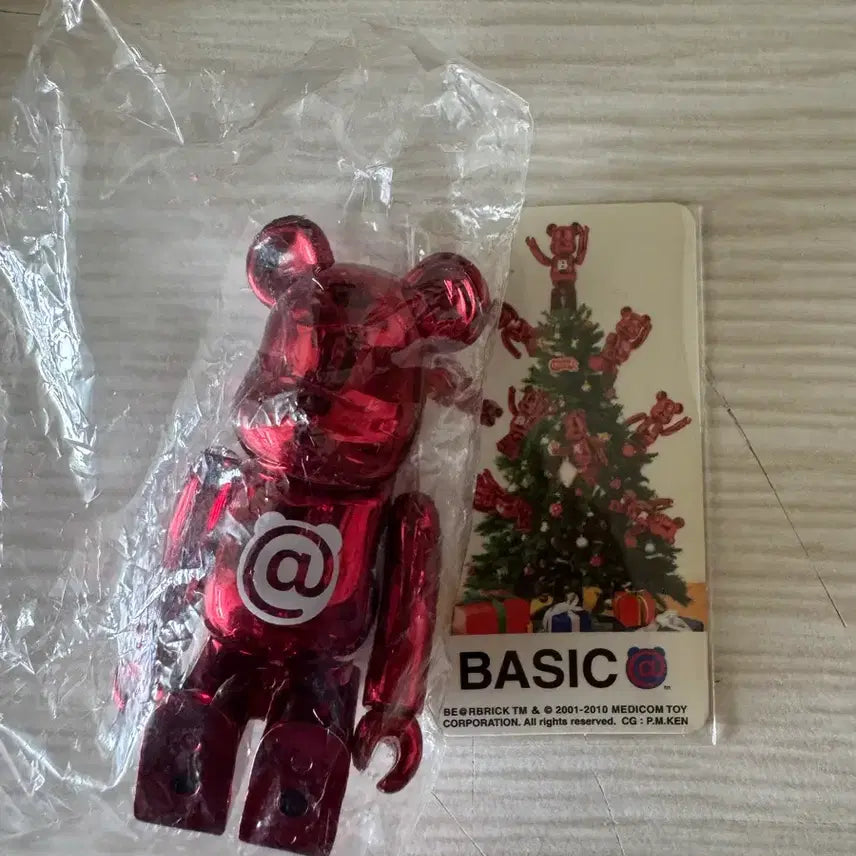 [BUNJANG] Bearbrick 21st Series Basic Red @ Logo Figure / 베어브릭 21탄 베이직 @
