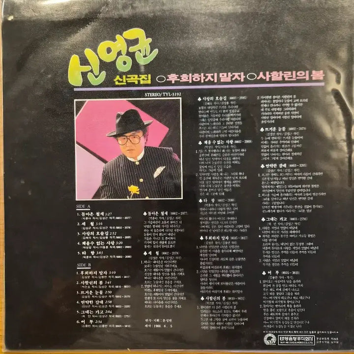 [BUNJANG] Shin Young Gyun LP Record / 신영균 lp