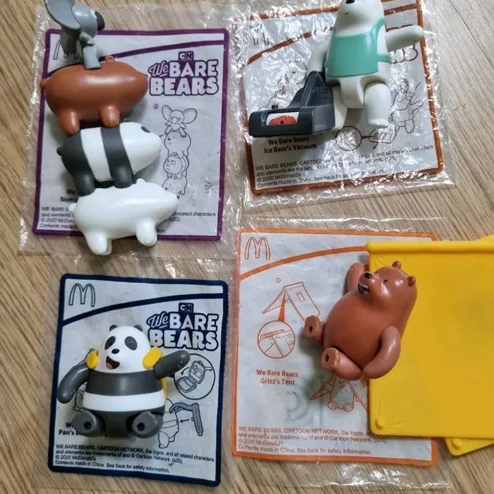 [BUNJANG] We Bare Bears Happy Meal 4-Piece Set / 위 베어 베어스 해피밀 4종 세트