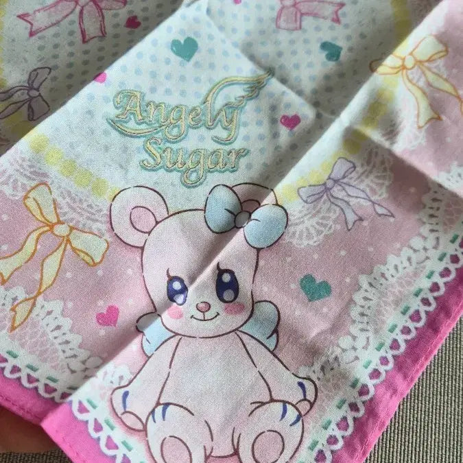 [BUNJANG] Bandai Aikatsu! Angelic Bear Handkerchief (Rare) / 아이카츠/아이엠스타 엔젤리베어 손수건