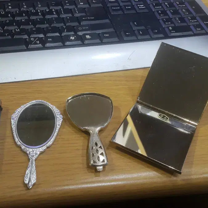 [BUNJANG] Japanese Cloisonné Mirror Set with Mother of Pearl and Porcelain Decorative Mirrors / 일본산 칠보 거울 외 2종 일괄