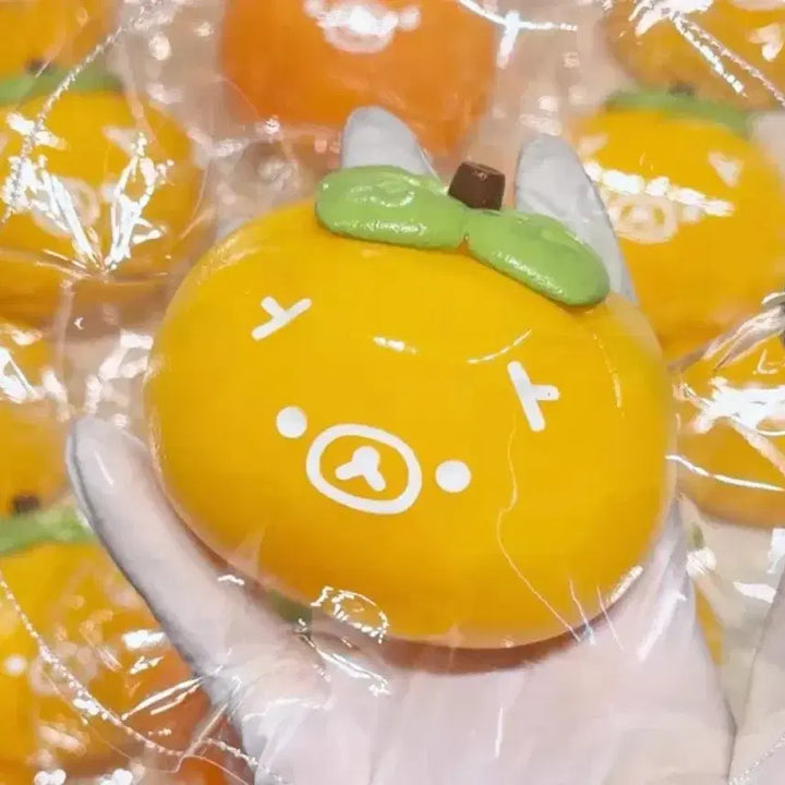 [BUNJANG] Rilakkuma Persimmon Squishy with PVC Pouch / 무료배송 새상품 리락쿠마 감 말랑이 (pvc파우치도 같이 드려요!)