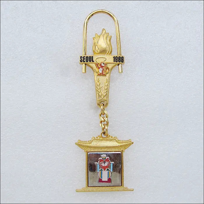 [BUNJANG] 1988 Seoul Olympics New Torch Relay Keychain / 88서울올림픽 신부호순이 열쇠고리 (k48)