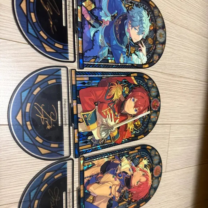 [BUNJANG] Ensemble Stars! Stain Glass Acrylic Set Sena Izumi, Leo Tsukinaga, Tsukasa Suou Bundle Set / (일괄) 앙스타 스테인글라스 아크릴 세나 레오 츠카사