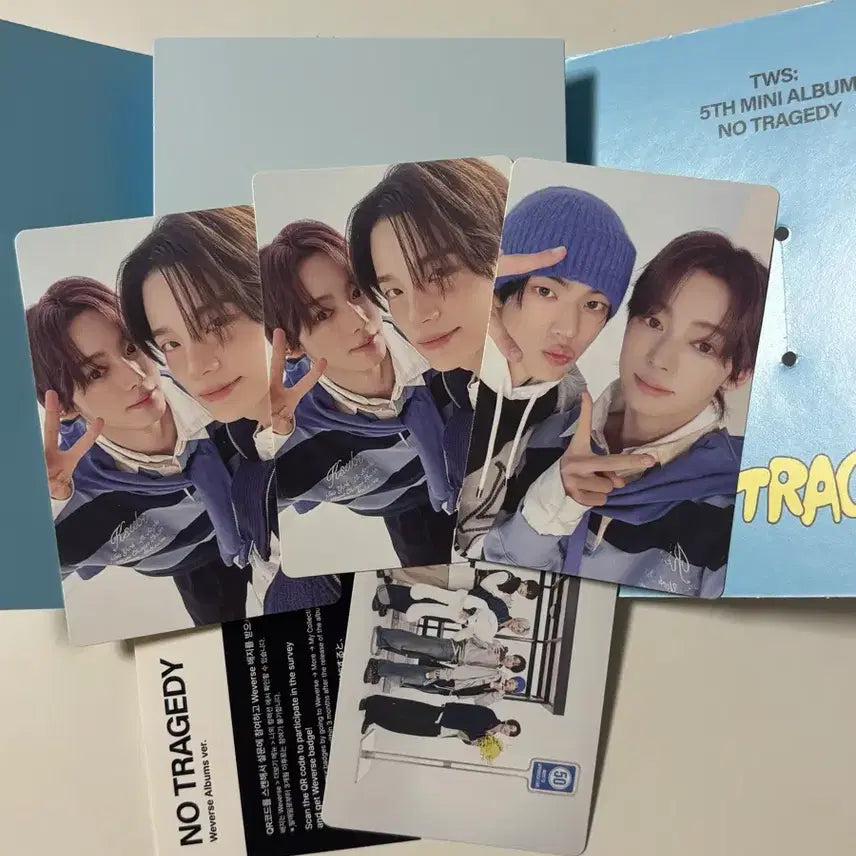 [BUNJANG] TWS NO TRAGEDY Weverse Album Bundle Set / 투어스 NO TRAGEDY 위버스 앨범 신유 도훈 한진 포카 일괄