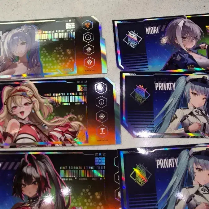 [BUNJANG] Nikke Cinderella Bay Chloe Privaty Mori Recruitment Ticket Bundle Set / 일괄) 니케 신데렐라 베이 클로이 프리바티 모리 모집티켓