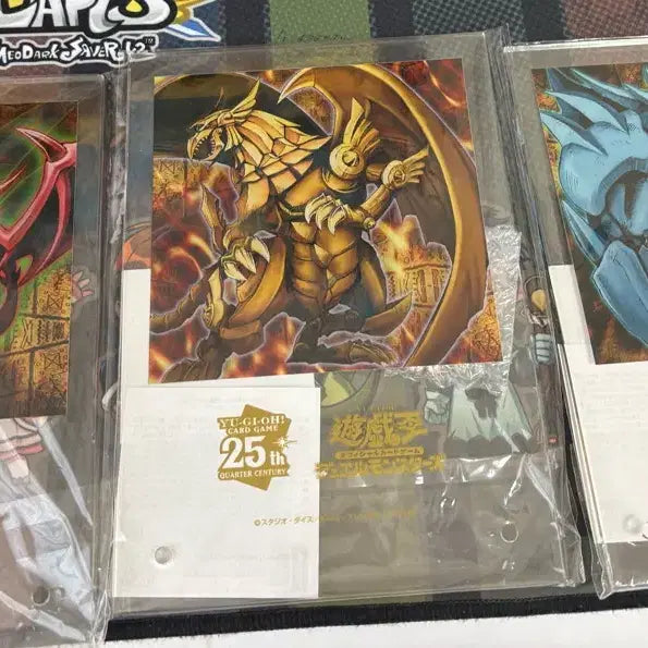 [BUNJANG] Yu-Gi-Oh! 25th Anniversary Obelisk, Slifer, &amp; Ra Acrylic Bundle (Sealed) / (희귀/미개봉) 유희왕 25주년 기념 삼환신 아크릴 일괄판매