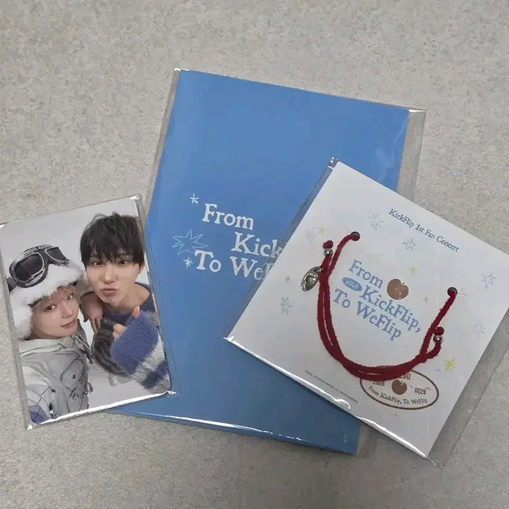 [BUNJANG] Kickflip Daegu Fancon Bundle Set Bracelet, Entry Photocard, WeFlip Zone Photocard / 킥플립 대구 팬콘 팔찌 입장포카 위플립존 일괄