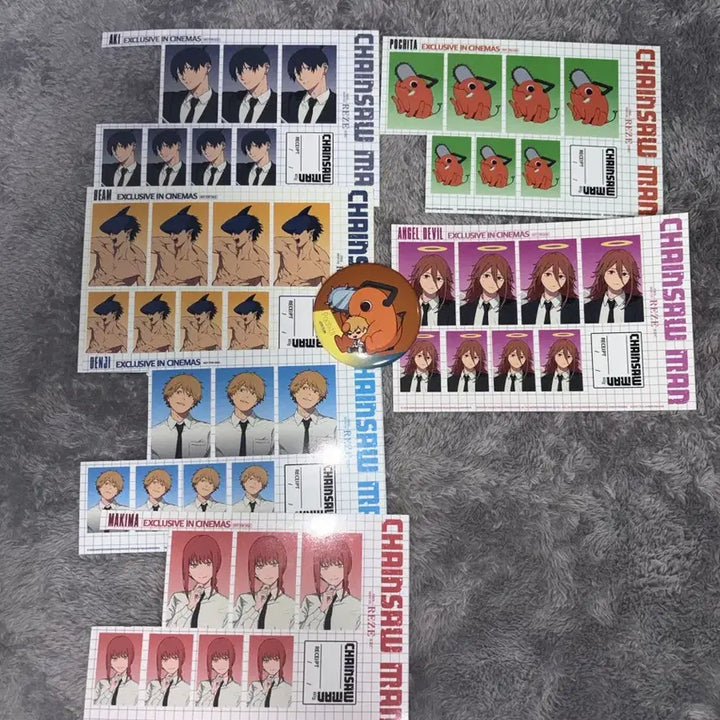 [BUNJANG] Chainsaw Man Denji Arc Special Photo + Pochita Badge Bundle Set / (일괄) 체인소맨 레제편 특전 증명사진 + 포치타 뱃지 양도