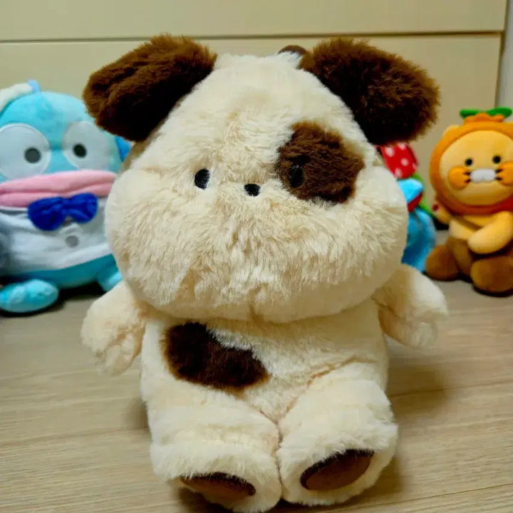 [BUNJANG] Fluffy Puppy Plush Doll 25cm / 강아지 플러피 인형 25cm