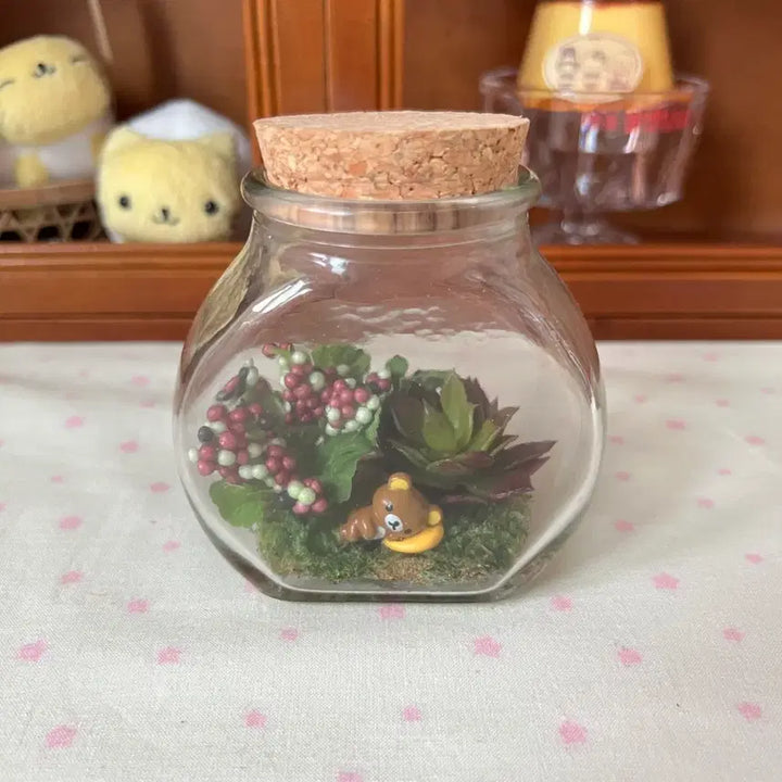 [BUNJANG] Rilakkuma Terrarium Figure / 리락쿠마 테라리움 피규어