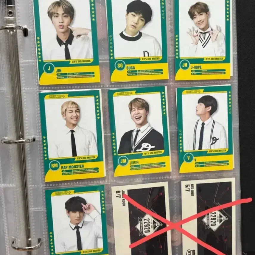 [BUNJANG] BTS Muster Season 3 Player Card Mini Photocard RM, Suga, Jin, J-Hope, V, Jimin, Jungkook / 방탄 머스터 3기 플레이어 카드 미니 포카 알엠슈가진제이홉뷔지민정국