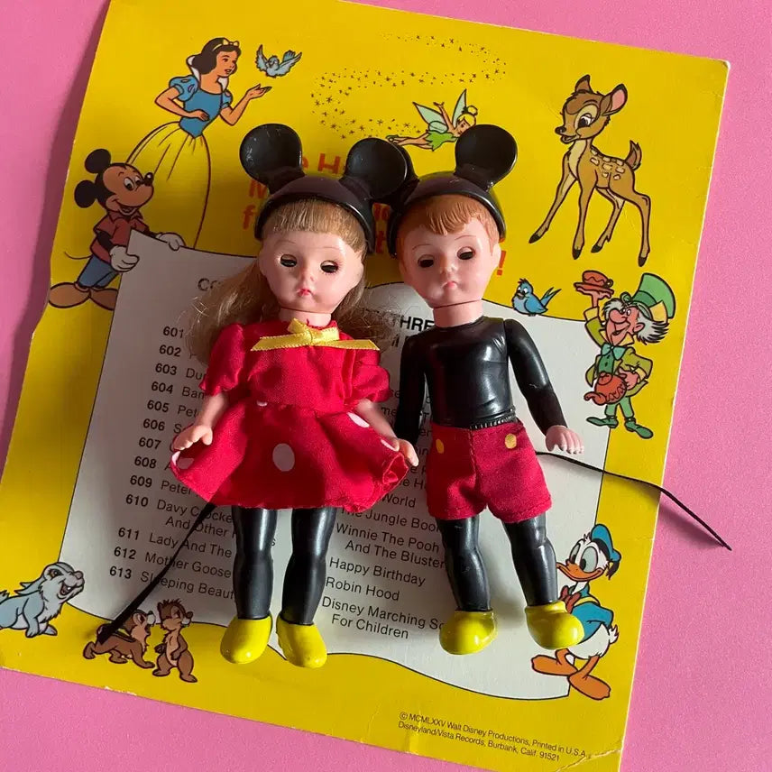 [BUNJANG] Disney Mickey &amp; Minnie Mouse 2004 Couple Vintage Dolls / 2004s/미국빈티지맥토이미키미니빈티지인형 커플셋트RARE