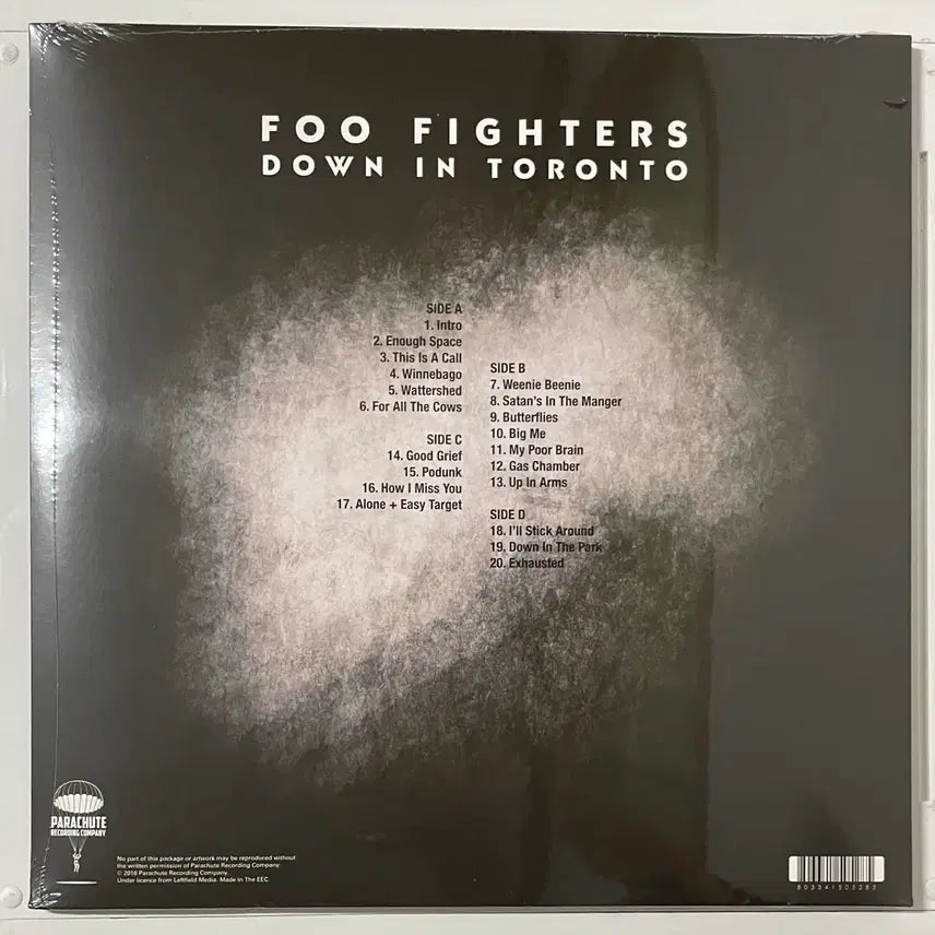 [BUNJANG] Foo Fighters Down in Toronto LP / FOO FIGHTERS(푸 파이터스)DOWN IN TORONTO LP