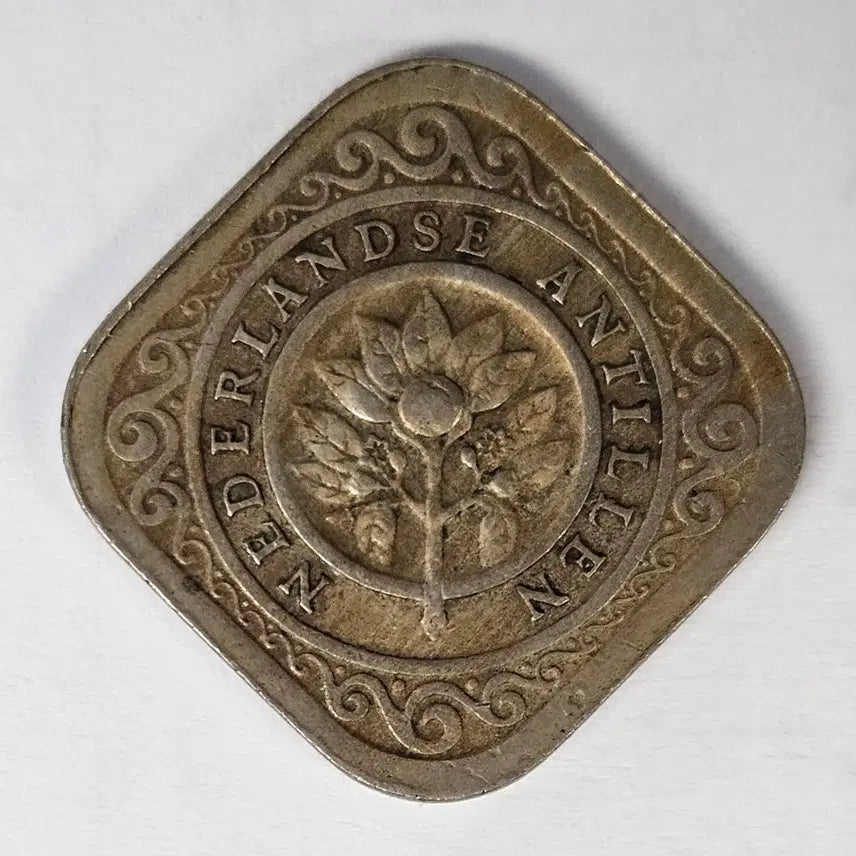 [BUNJANG] 1963 Netherlands Antilles 5 Cents Coin - Obsolete Currency / [희귀] 없어진 나라 1963년 네덜란드령 안틸레스 단종 5센트  K-194