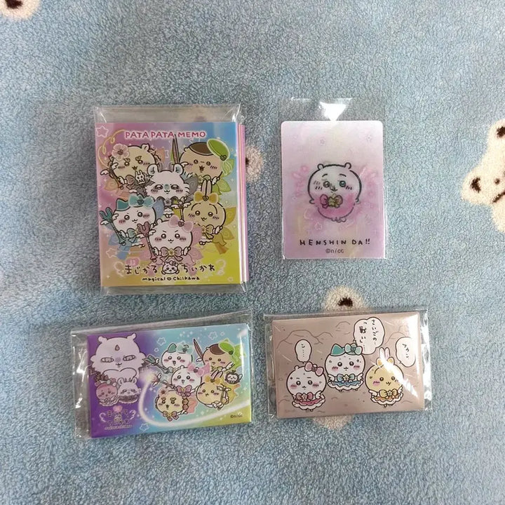 [BUNJANG] Chiikawa Chō Magical Pata Pata Memo &amp; Magnet Set / 덤)치이카와 초매지컬 파타파타 메모&amp; 마그넷 2종