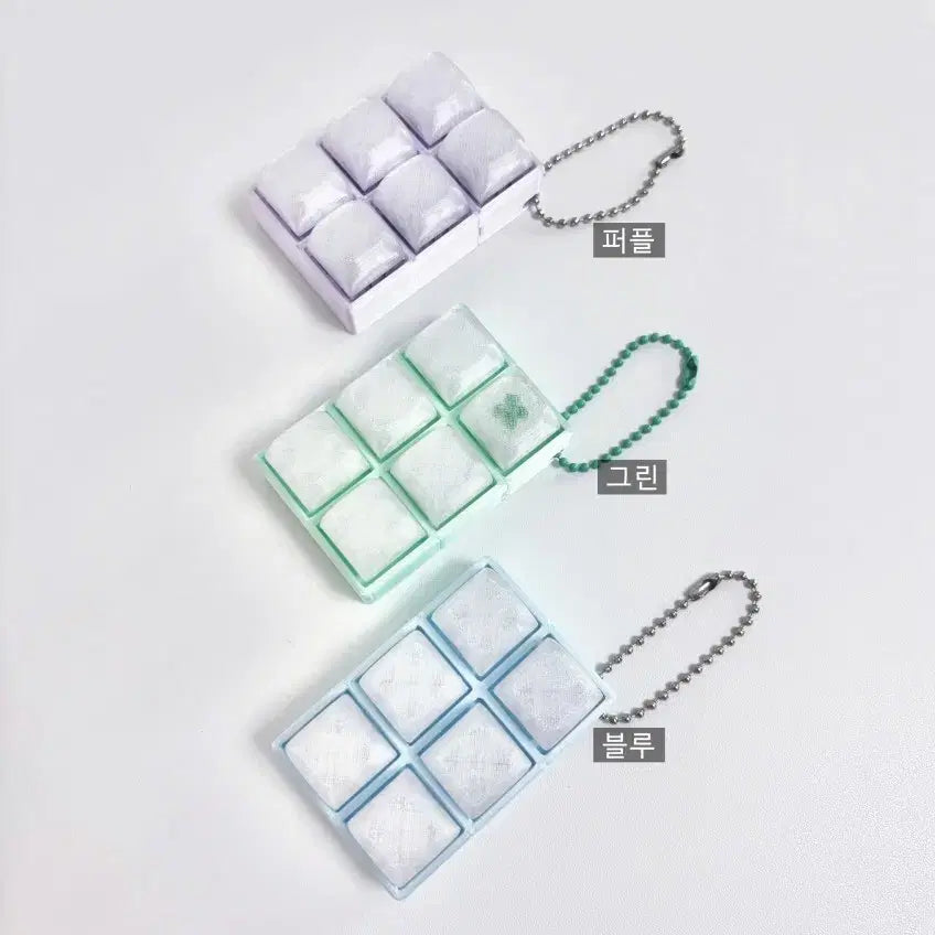 [BUNJANG] Ice Cube Tray with 6 Molds - Blue Silk / 얼음틀 클리커 6구