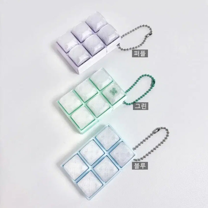 [BUNJANG] Ice Cube Tray with 6 Molds - Blue Silk / 얼음틀 클리커 6구