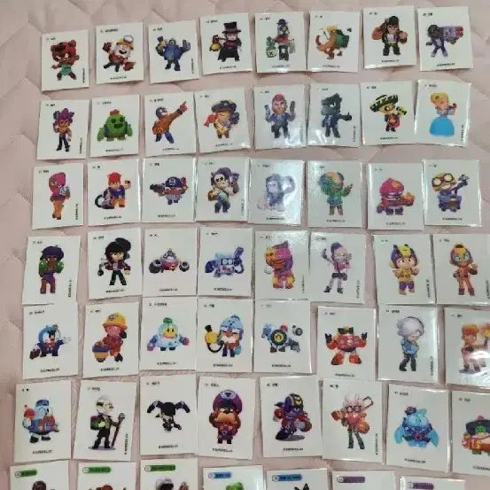 [BUNJANG] Brawl Stars Sticker Collection Set (110 Types) / 브롤스타즈 띠부씰 110종 판매해요