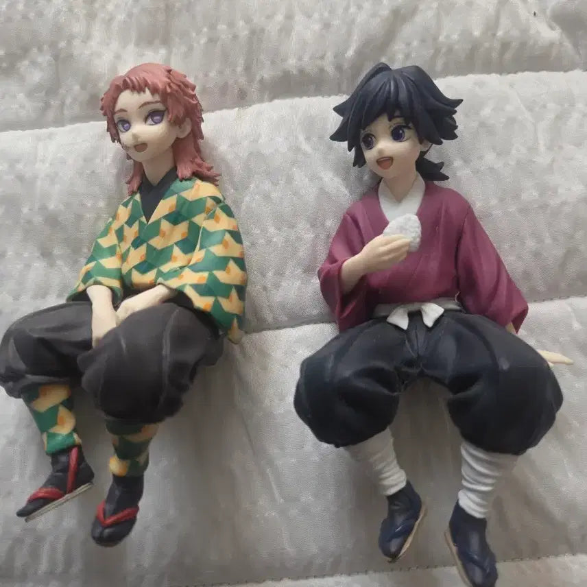 [BUNJANG] Sega Kimetsu no Yaiba Sabito &amp; Giyu Childhood Noodles Stopper Figure (Opened) / 귀멸의칼날 사비토 &amp; 기유 유년기 세가 누들스토퍼 개봉양품판매합니다